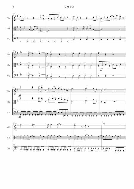 Y M C A String Trio Page 2