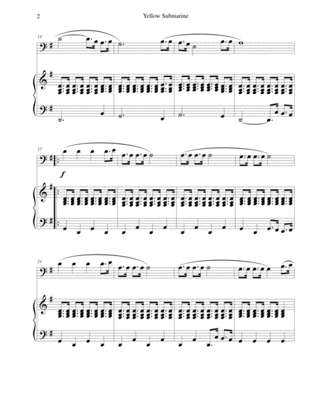 Yellow Submarine For Bassoon With Piano Page 2