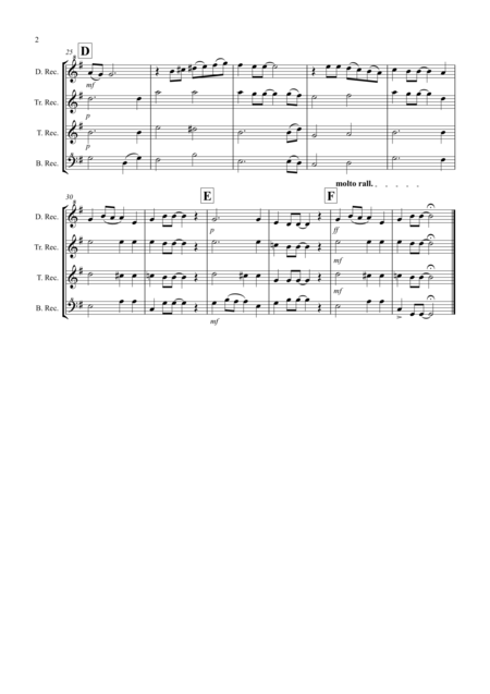 Yesterday For Recorder Quartet Page 2