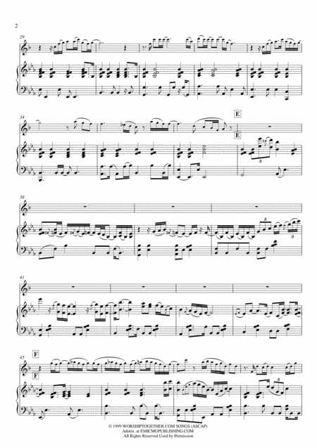 You Are My King Amazing Love Piano Tenor Sax Early Intermediate Page 2