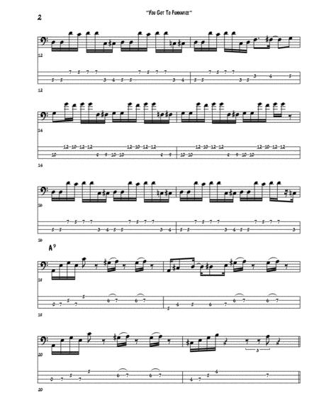 You Got To Funkifize Bass Guitar Tab Page 2