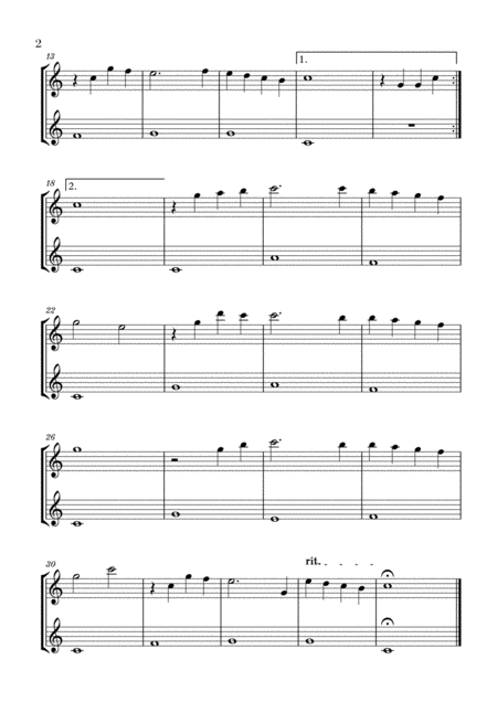 You Raise Me Up For 2 Violins Easy Page 2