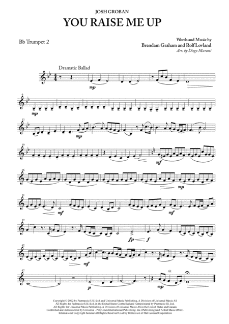 You Raise Me Up For Brass Quartet Page 2