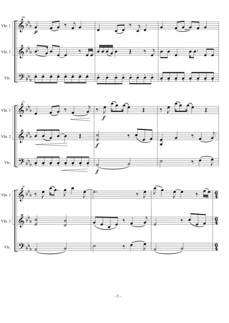 You Re Beautiful James Blunt Arranged For String Trio Page 2