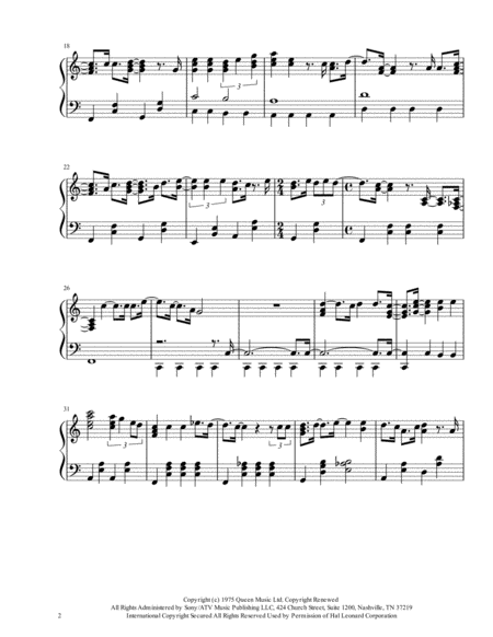You Re My Best Friend Queen Piano Solo Page 2