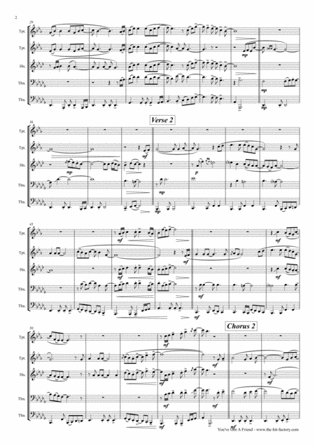 You Ve Got A Friend Carole King Brass Quintet Page 2