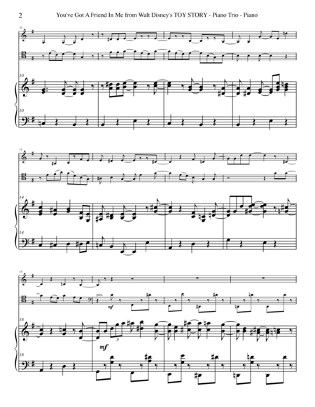 You Ve Got A Friend In Me From Walt Disneys Toy Story For Piano Trio Page 2