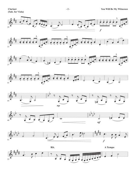 You Will Be My Witnesses Clarinet Sub Viola Page 2