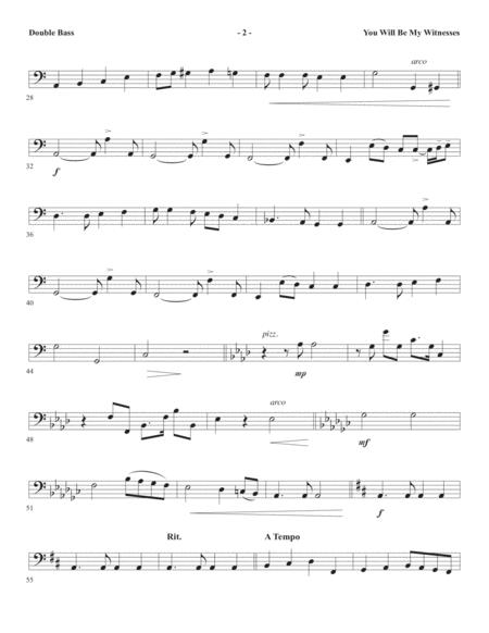 You Will Be My Witnesses Double Bass Page 2