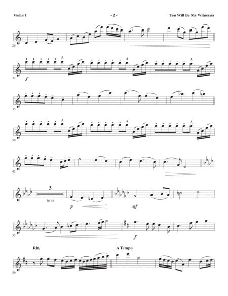 You Will Be My Witnesses Violin 1 Page 2