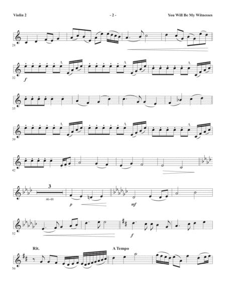 You Will Be My Witnesses Violin 2 Page 2