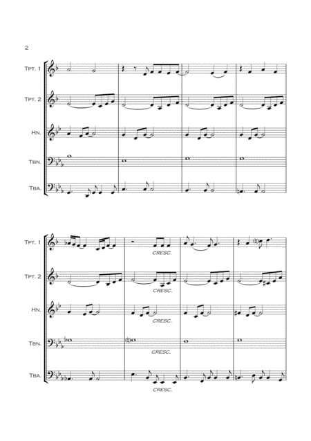 Your Song Brass Quintet Page 2