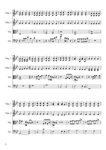 Your Song String Quartet Score Only Page 2