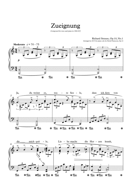 Zueignung Arr Opus 14 Page 2