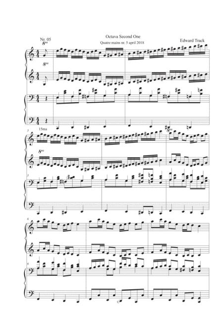 Free Sheet Music 05 Quatre Mains Octava Second One