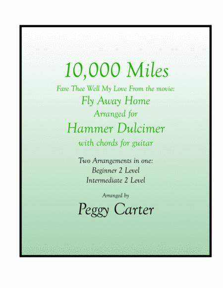 10 000 Miles Fly Away Home Hammer Dulcimer Solo Sheet Music