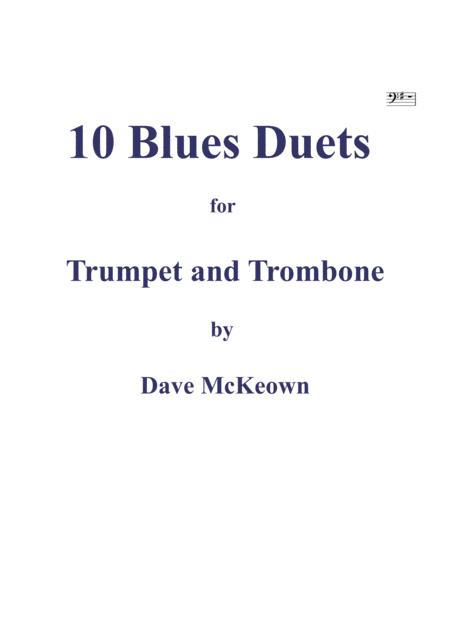 10 Blues Duets For Trumpet And Trombone Sheet Music