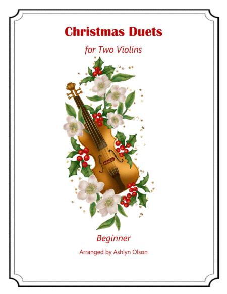 10 Christmas Duets For 2 Violins Sheet Music