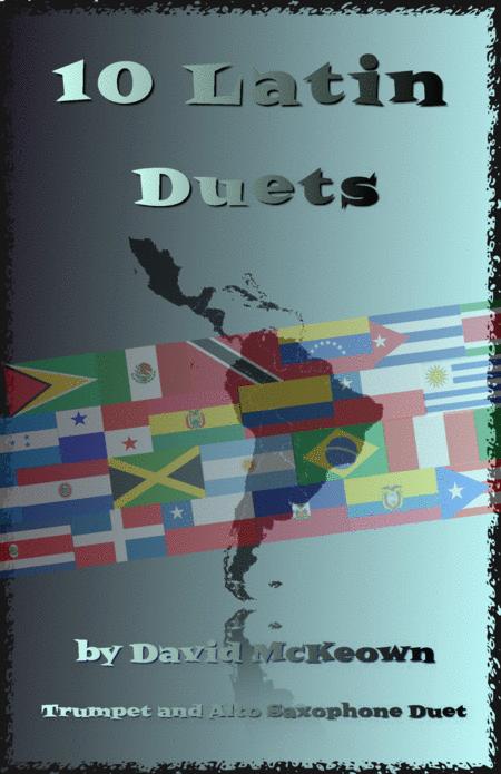 10 Latin Duets For Trumpet And Alto Saxophone Sheet Music