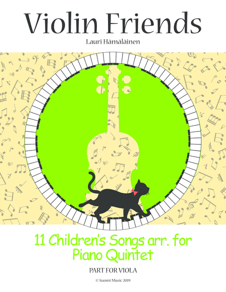 11 Childrens Songs Arr For Piano Quintet Part For Viola Sheet Music