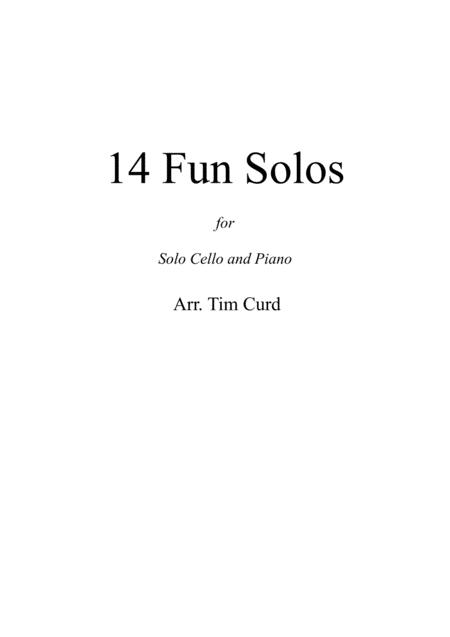 14 Fun Solos For Cello And Piano Sheet Music