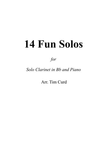 14 Fun Solos For Clarinet In Bb And Piano Sheet Music