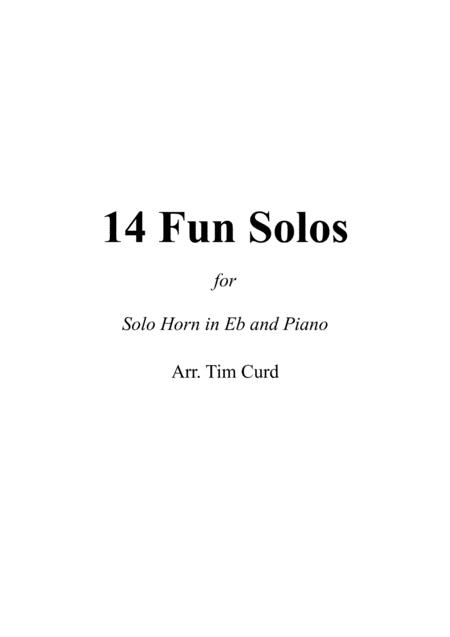 14 Fun Solos For Horn In Eb And Piano Sheet Music