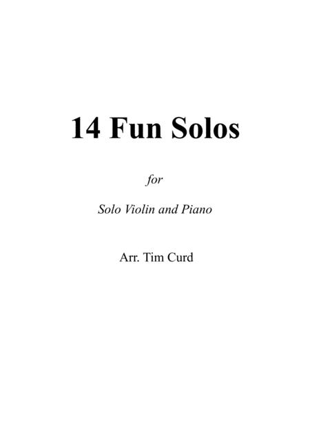 Free Sheet Music 14 Fun Solos For Violin And Piano