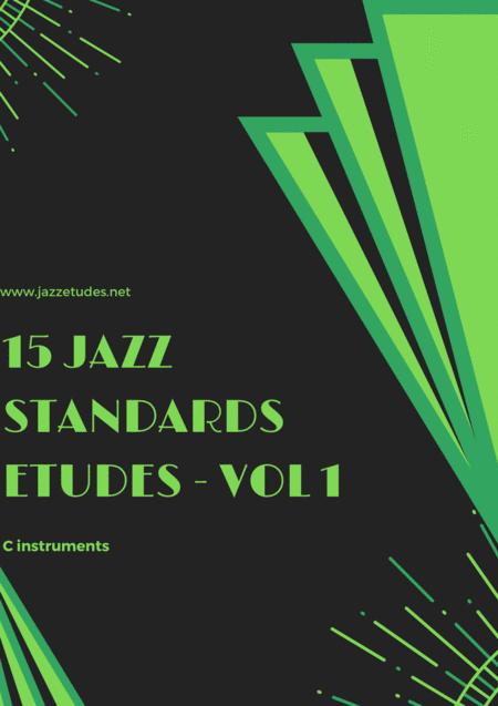 Free Sheet Music 15 Jazz Standards Volume 1 Concert Pitch