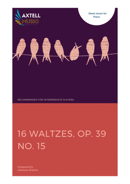 Free Sheet Music 16 Waltzes Op 39 No 15
