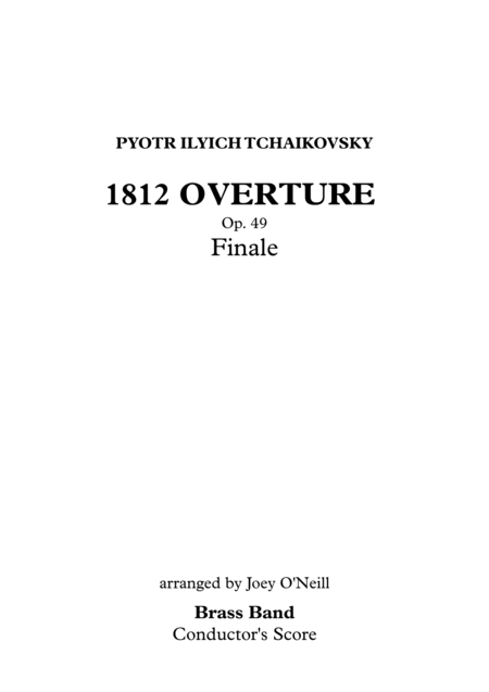 1812 Overture Finale Sheet Music