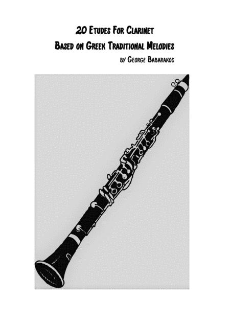 Free Sheet Music 20 Etudes For Clarinet Based On Greek Traditional Melodies