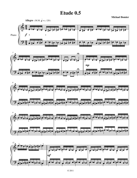 25 Etudes For Piano Solo Using Symmetry Mirroring And Intervals Sheet Music