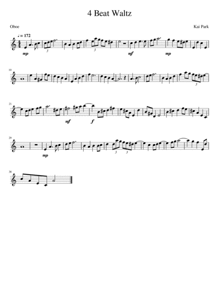 4 Beat Waltz Sheet Music