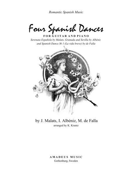 4 Spanish Dances Arranged For Classical Guitar And Piano Sheet Music