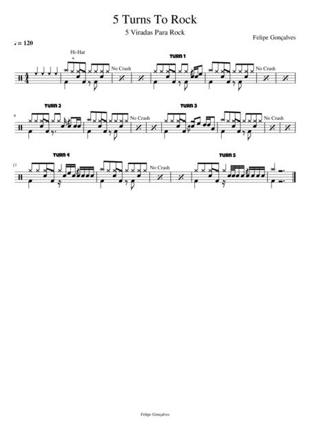 5 Turns To Rock Sheet Music