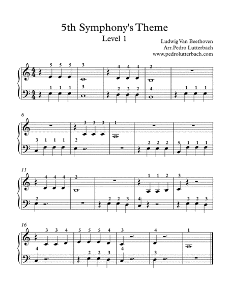 5th Symphonys Theme Sheet Music