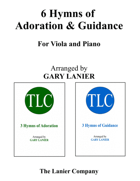Free Sheet Music 6 Hymns Of Adoration Guidance Set 1 2 Duets Viola And Piano With Parts