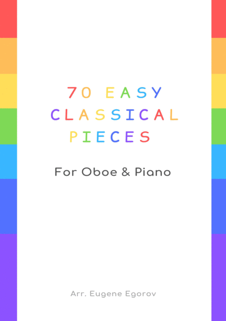 Free Sheet Music 70 Easy Classical Pieces For Oboe Piano