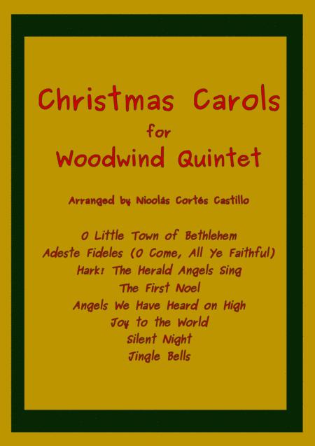 Free Sheet Music 8 Christmas Carols For Woodwind Quintet