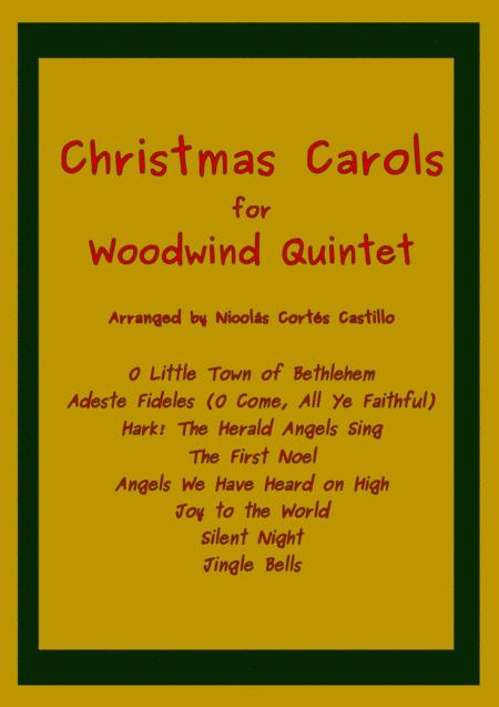 8 Christmas Carols For Woodwind Quintet Sheet Music