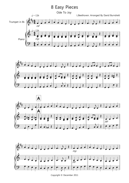 Free Sheet Music 8 Pieces For Trumpet And Piano