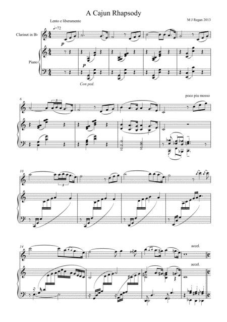 A Cajun Rhapsody Sheet Music