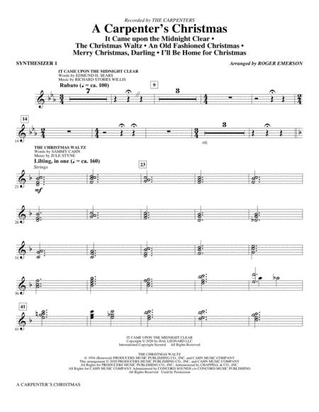 A Carpenters Christmas Arr Roger Emerson Synth 1 Sheet Music