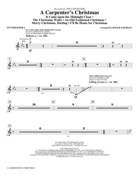 Free Sheet Music A Carpenters Christmas Arr Roger Emerson Synth 2