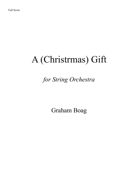 A Christmas Gift Sheet Music