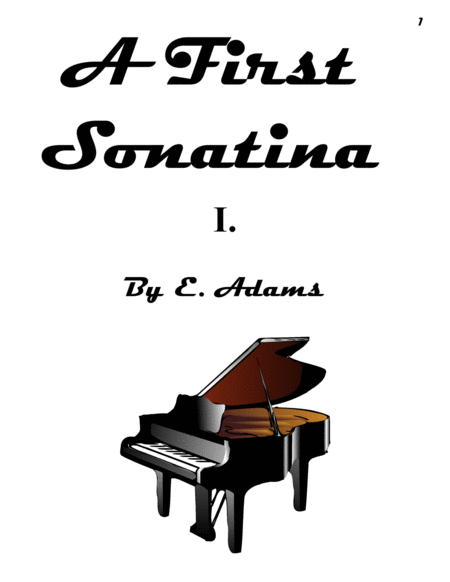 Free Sheet Music A First Sonatina 1st Movement