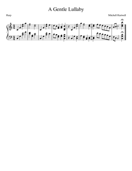 A Gentle Lullaby Sheet Music