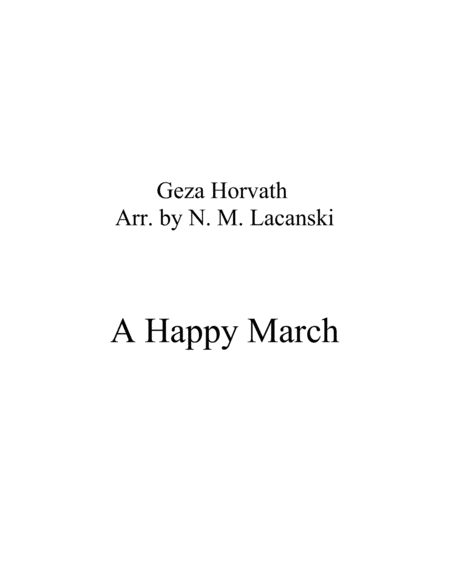 A Happy March Sheet Music