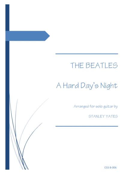 Free Sheet Music A Hard Days Night Arrs Yates